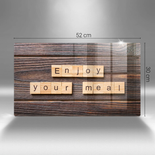 Cubre vitrocerámica Enjoy your meal