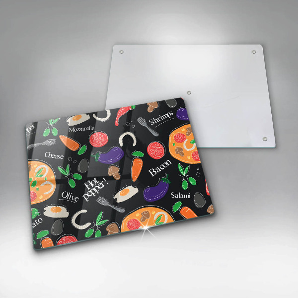 Cubre vitrocerámica Ilustración de comida