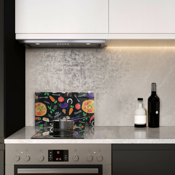 Cubre vitrocerámica Ilustración de comida