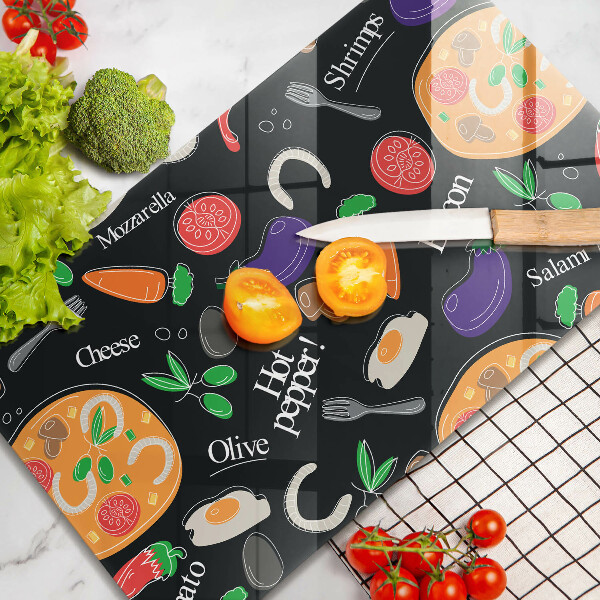 Cubre vitrocerámica Ilustración de comida