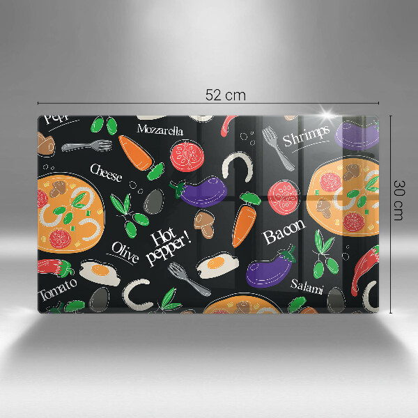 Cubre vitrocerámica Ilustración de comida