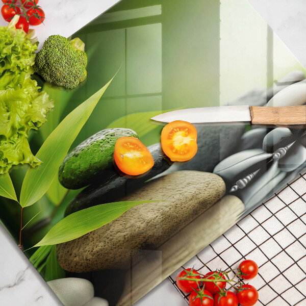 Cubre vitrocerámica piedras de bambú zen