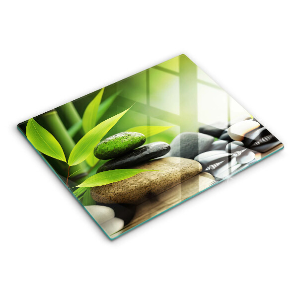 Cubre vitrocerámica piedras de bambú zen