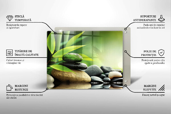 Cubre vitrocerámica piedras de bambú zen