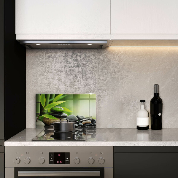 Cubre vitrocerámica piedras de bambú zen