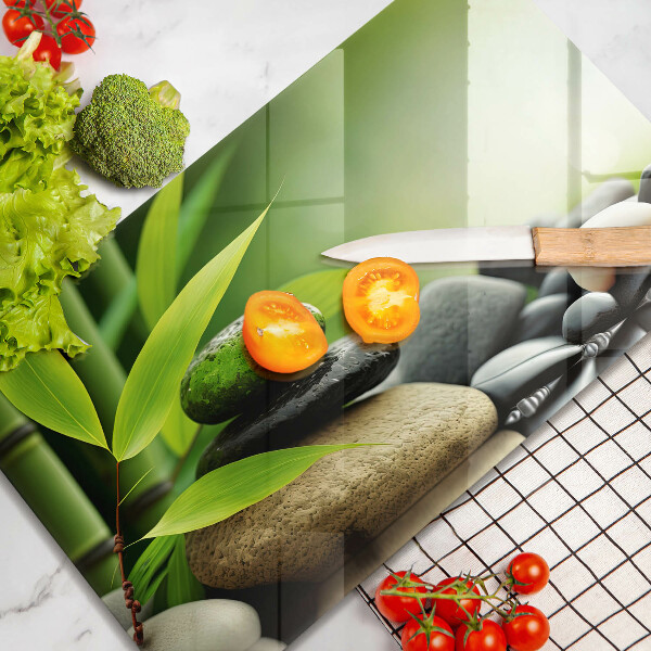 Cubre vitrocerámica piedras de bambú zen