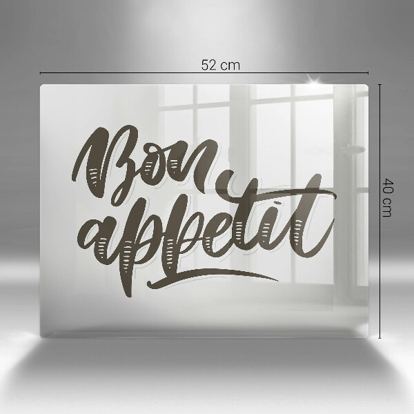 Cubre vitrocerámica Iscrizione Bon Appetit