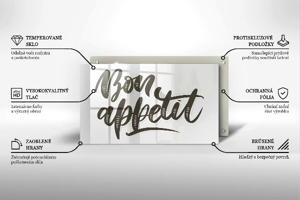 Cubre vitrocerámica Iscrizione Bon Appetit