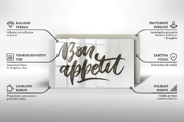Cubre vitrocerámica Iscrizione Bon Appetit