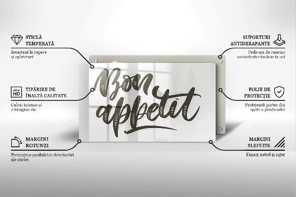 Cubre vitrocerámica Iscrizione Bon Appetit