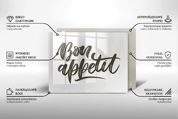 Cubre vitrocerámica Iscrizione Bon Appetit