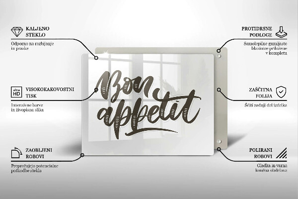 Cubre vitrocerámica Iscrizione Bon Appetit