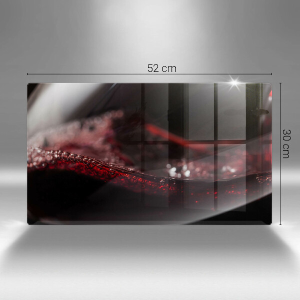 Cubre vitrocerámica Vino tinto en una copa