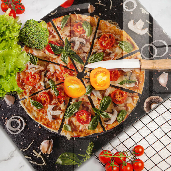 Cubre vitrocerámica Pizza con champiñones