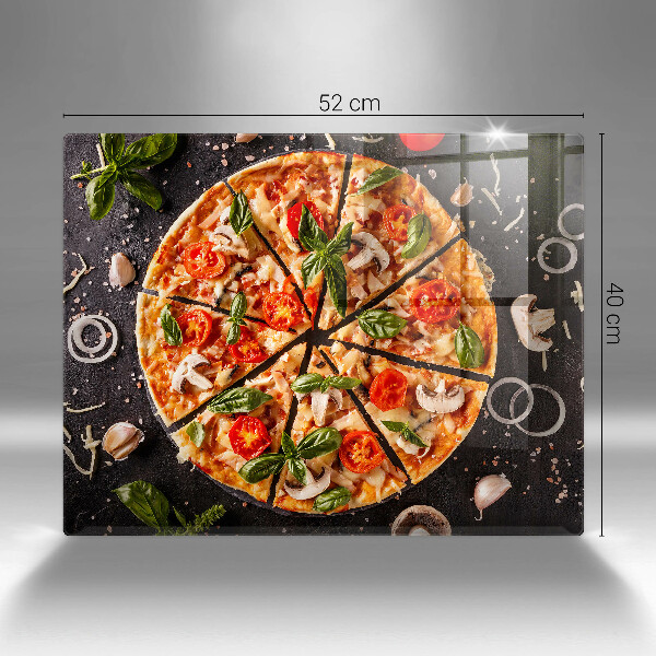 Cubre vitrocerámica Pizza con champiñones