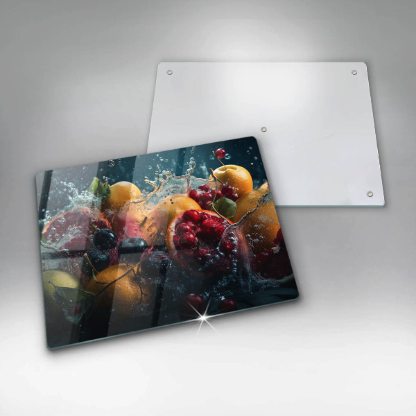 Cubre vitrocerámica frutas en agua