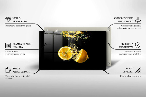 Cubre vitrocerámica Jugosas frutas de limón