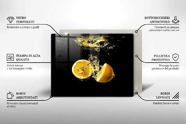 Cubre vitrocerámica Jugosas frutas de limón