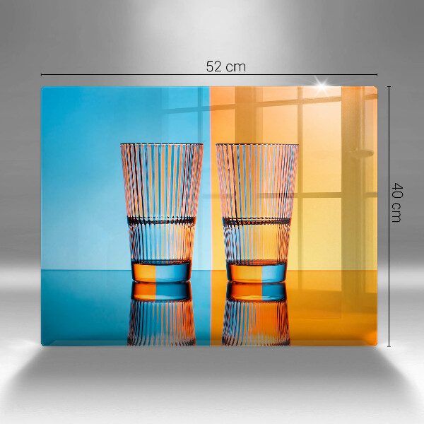 Cubre vitrocerámica Dos vasos de agua