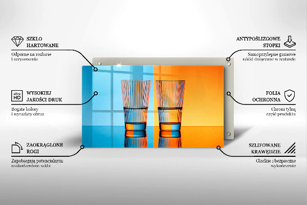Cubre vitrocerámica Dos vasos de agua