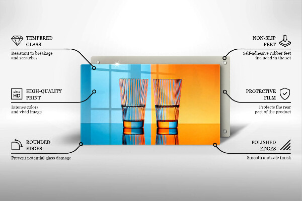 Cubre vitrocerámica Dos vasos de agua