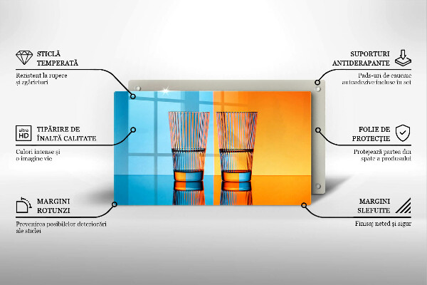 Cubre vitrocerámica Dos vasos de agua