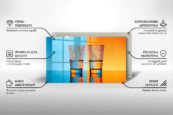 Cubre vitrocerámica Dos vasos de agua