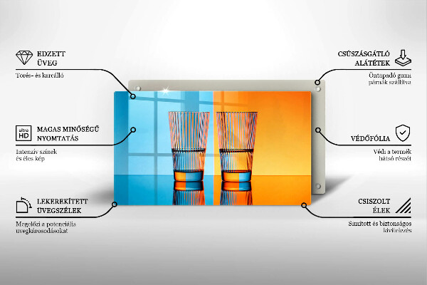 Cubre vitrocerámica Dos vasos de agua
