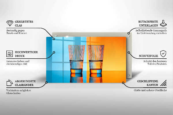 Cubre vitrocerámica Dos vasos de agua