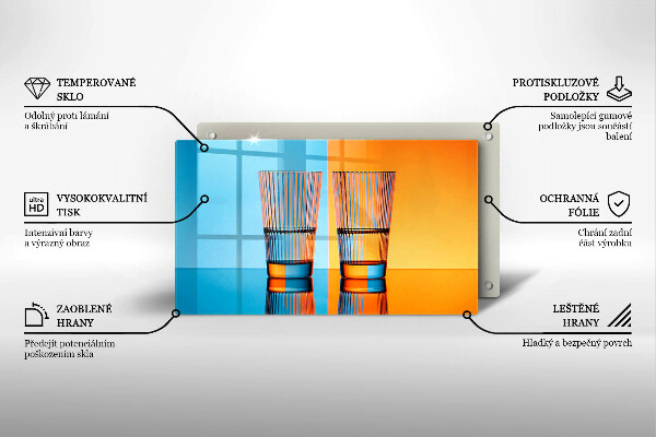 Cubre vitrocerámica Dos vasos de agua
