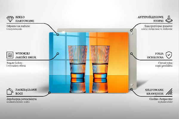 Cubre vitrocerámica Dos vasos de agua