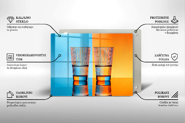 Cubre vitrocerámica Dos vasos de agua