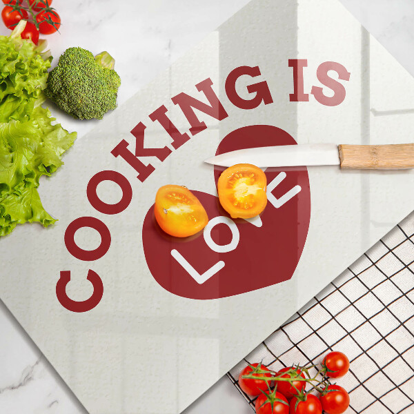Cubre vitrocerámica Cooking is love