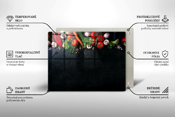 Cubre vitrocerámica Verduras coloridas