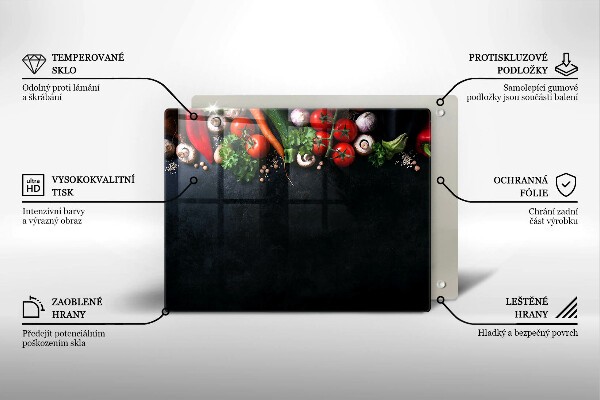 Cubre vitrocerámica Verduras coloridas