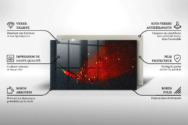 Cubre vitrocerámica Pimiento picante