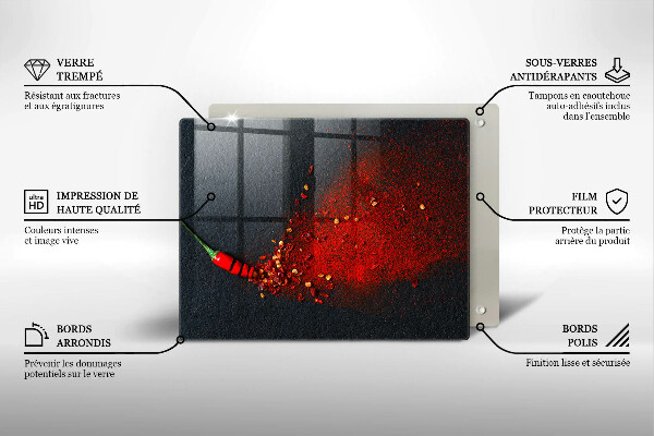 Cubre vitrocerámica Pimiento picante