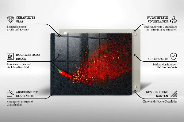 Cubre vitrocerámica Pimiento picante