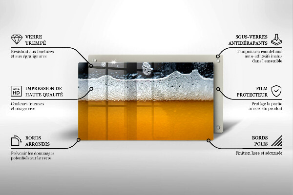 Cubre vitrocerámica Beber espuma de cerveza