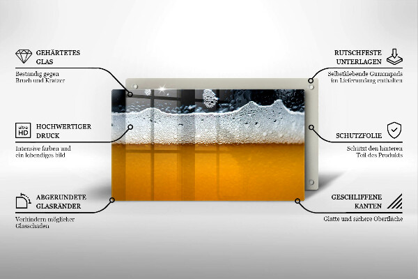Cubre vitrocerámica Beber espuma de cerveza
