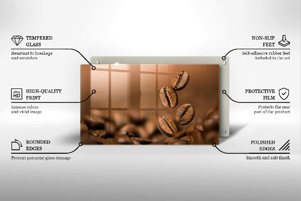 Cubre vitrocerámica Granos de café