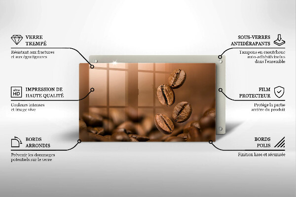 Cubre vitrocerámica Granos de café