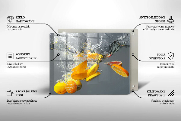 Cubre vitrocerámica limones en agua