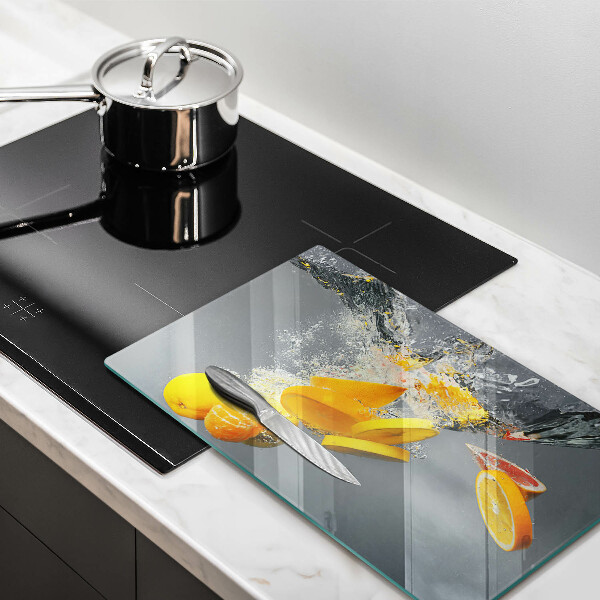 Cubre vitrocerámica limones en agua