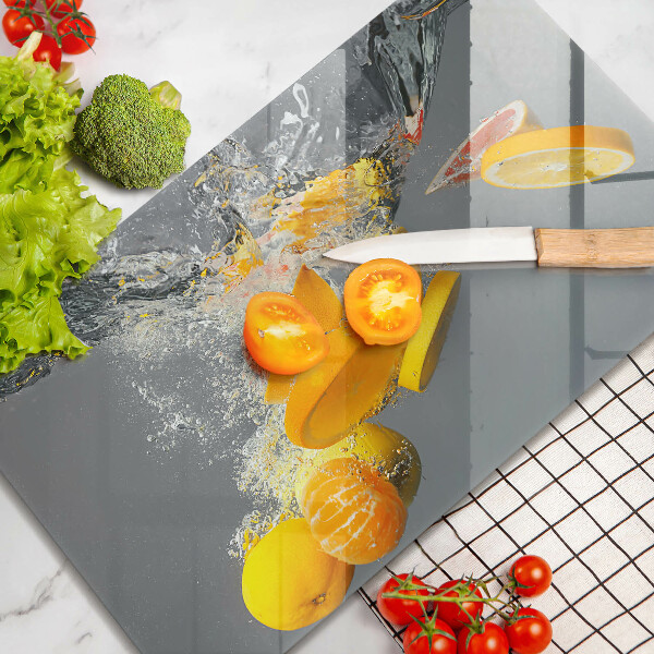 Cubre vitrocerámica limones en agua