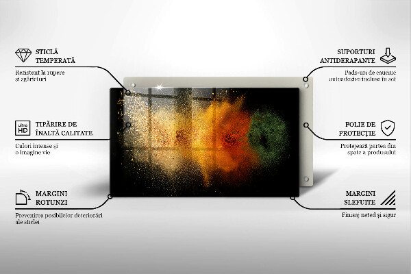 Cubre vitrocerámica Especias coloridas