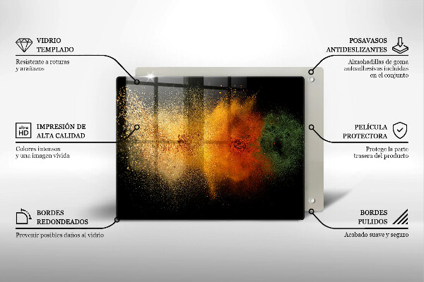 Cubre vitrocerámica Especias coloridas