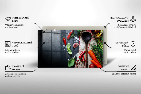 Cubre vitrocerámica comida de cocina