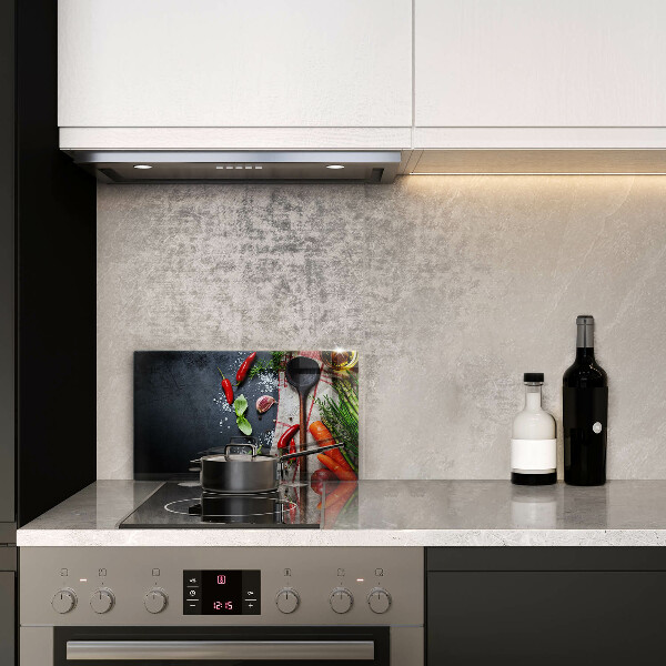 Cubre vitrocerámica comida de cocina