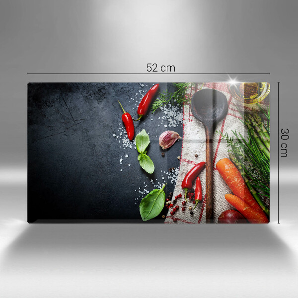 Cubre vitrocerámica comida de cocina